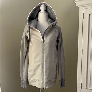 lululemon athletica Women's Light Gray Hooded Jacket